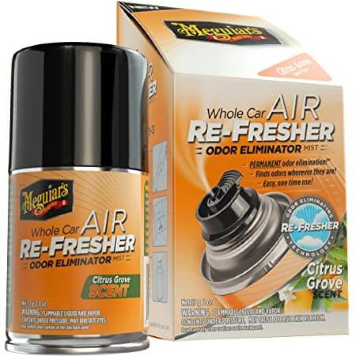 Meguiars® Whole Car Air Re Fresher Odor Eliminator Mist Citrus Grove Scent
