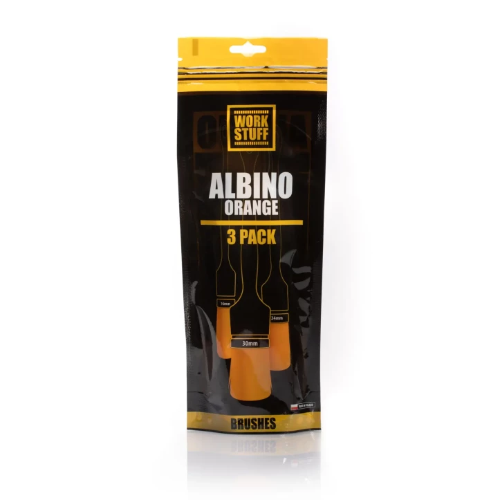 WORK STUFF Detailing Brush ALBINO ORANGE 3 Pack Car Care