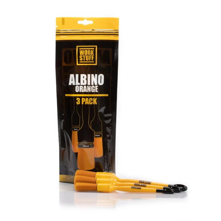 WORK STUFF Detailing Brush ALBINO ORANGE 3 Packs - Car Detailing