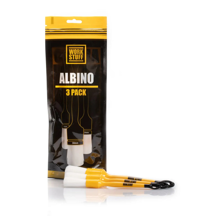 WORK STUFF Detailing Brush ALBINO WHITE 3 Packs Car Care